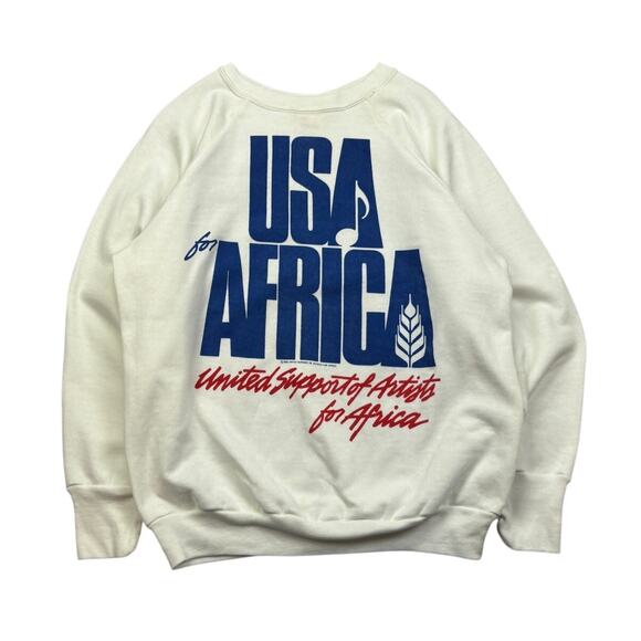 Vintage 1985 USA for Africa Sweatshirt We are the World Men's XL Michael Jackson
